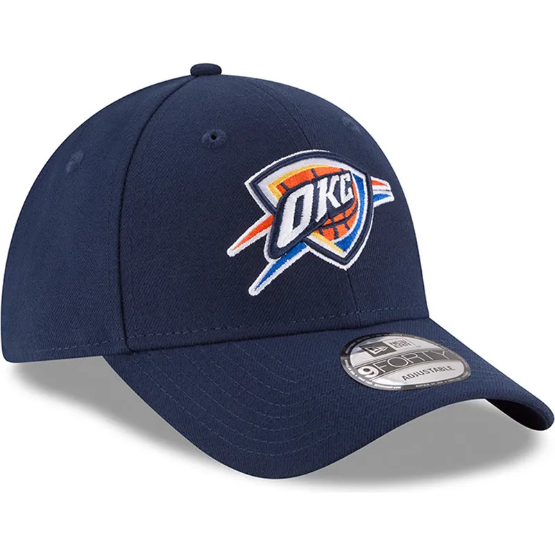 cap-izliekta-navy-blue-adjustable-strap-9forty-the-league-no-oklahoma-city-thunder-nba-no-new-era