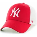 cepur-izliekta-truckeris-sarkans-snapback-berniem-no-new-york-yankees-mlb-no-47-brand