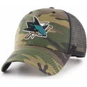 cepur-izliekta-truckeris-maskesanas-snapback-no-san-jose-sharks-nhl-no-47-brand