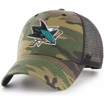 47 Brand San Jose Sharks NHL MVP Branson Camouflage Trucker Hat