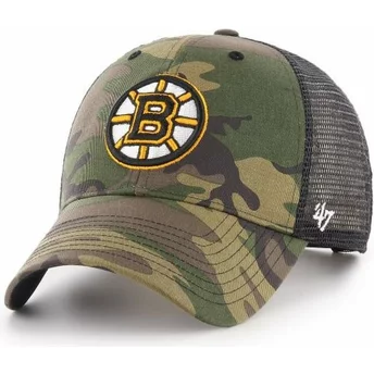 47 Brand Boston Bruins NHL MVP Branson Trucker Cap camo