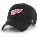 detroit-red-wings-nhl-clean-up-kappe-mit-gebogenem-schirm-in-schwarz-von-47-brand