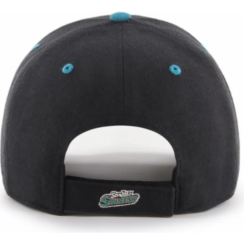 cepur-izliekta-melns-regulejams-no-san-jose-sharks-nhl-no-47-brand