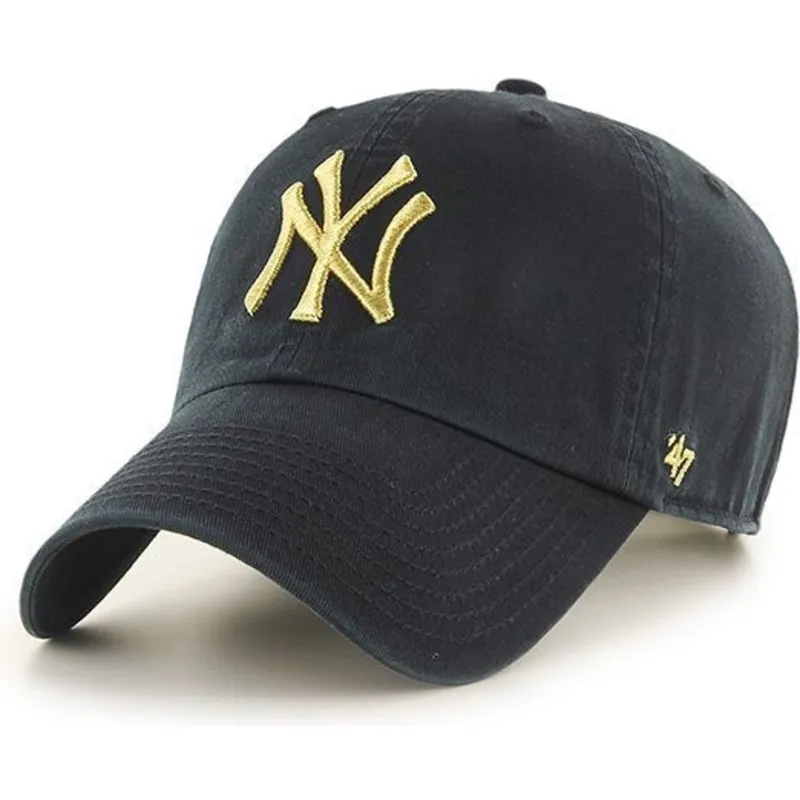 cepur-izliekta-melns-regulejams-oro-no-new-york-yankees-mlb-no-47-brand