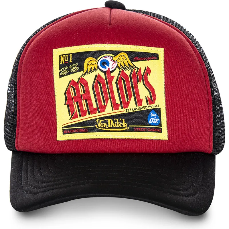 cepur-izliekta-truckeris-sarkans-snapback-ber02-no-von-dutch