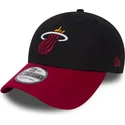 cepur-izliekta-melns-pieguloss-39thirty-black-base-no-miami-heat-nba-no-new-era