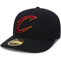 new-era-curved-brim-59fifty-low-profile-team-classic-cleveland-cavaliers-nba-fitted-cap-schwarz