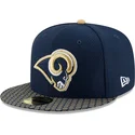 cepur-plakana-zils-pieguloss-59fifty-sideline-no-los-angeles-rams-nfl-no-new-era