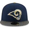 cepur-plakana-zils-pieguloss-59fifty-sideline-no-los-angeles-rams-nfl-no-new-era