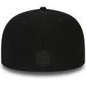 cepur-plakana-melns-pieguloss-59fifty-black-coll-no-new-england-patriots-nfl-no-new-era
