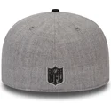 new-era-flat-brim-59fifty-reflective-heather-las-vegas-raiders-nfl-fitted-cap-grau-und-schwarz