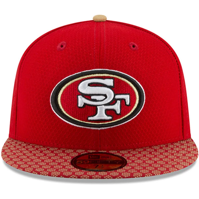 cap-plakana-red-ajustada-59fifty-sideline-no-san-francisco-49ers-nfl-no-new-era