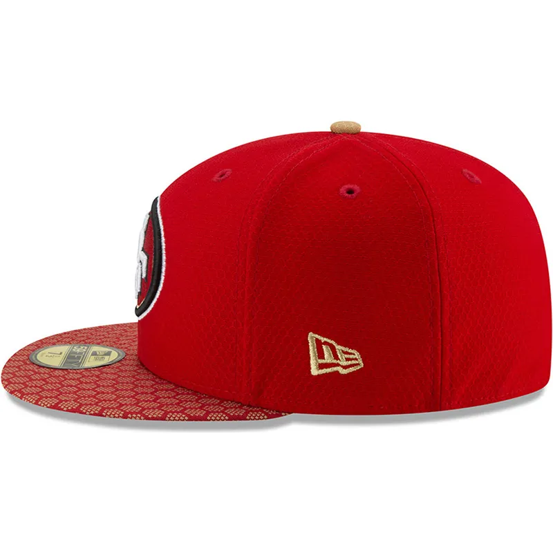 cap-plakana-red-ajustada-59fifty-sideline-no-san-francisco-49ers-nfl-no-new-era
