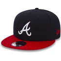 cepur-plakana-melns-snapback-9fifty-no-atlanta-braves-mlb-no-new-era