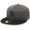 detroit-tigers-mlb-new-era-9fifty-heather-jersey-snapback-kappe-in-stein-mit-schwarzem-schirm