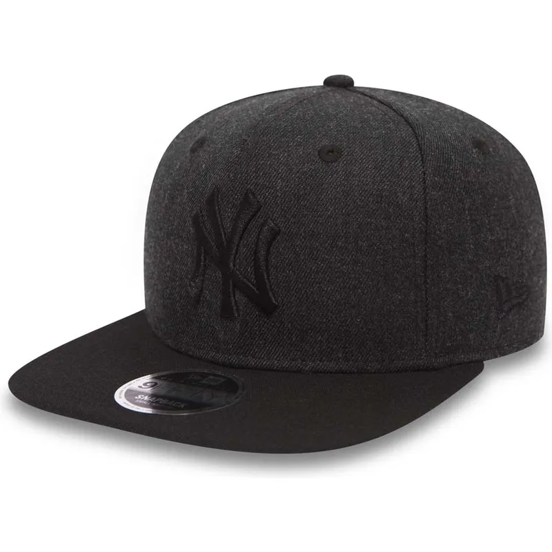 cepur-plakana-melns-snapback-9fifty-seasonal-heather-no-new-york-yankees-mlb-no-new-era