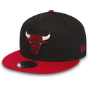 schwarze-und-rote-snapback-kappe-9fifty-der-chicago-bulls-nba-von-new-era