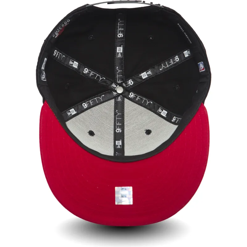 cepur-plakana-melns-snapback-9fifty-no-chicago-bulls-nba-no-new-era