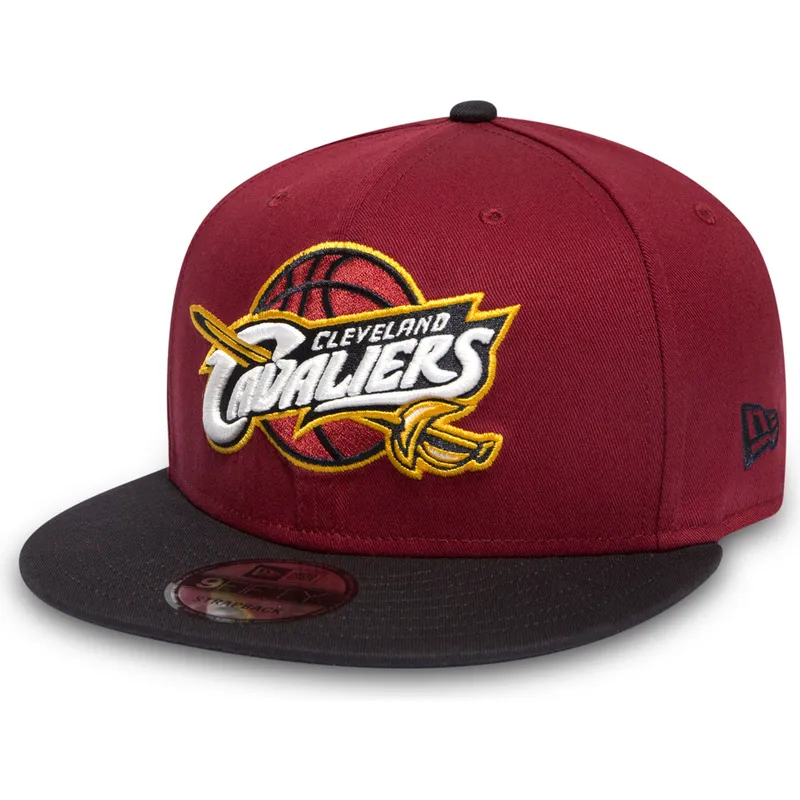 cepur-plakana-sarkans-snapback-9fifty-no-cleveland-cavaliers-nba-no-new-era