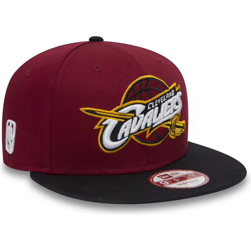 cepur-plakana-sarkans-snapback-9fifty-no-cleveland-cavaliers-nba-no-new-era