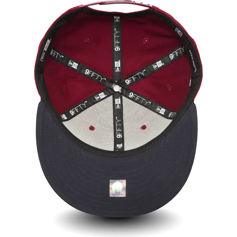cepur-plakana-sarkans-snapback-9fifty-no-cleveland-cavaliers-nba-no-new-era