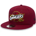 cepur-plakana-sarkans-snapback-berniem-9fifty-classic-no-cleveland-cavaliers-nba-no-new-era