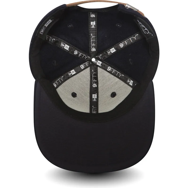cepur-plakana-tumsi-zils-regulejams-9fifty-premium-classic-no-new-era