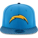 cepur-plakana-zils-snapback-9fifty-sideline-no-los-angeles-chargers-nfl-no-new-era