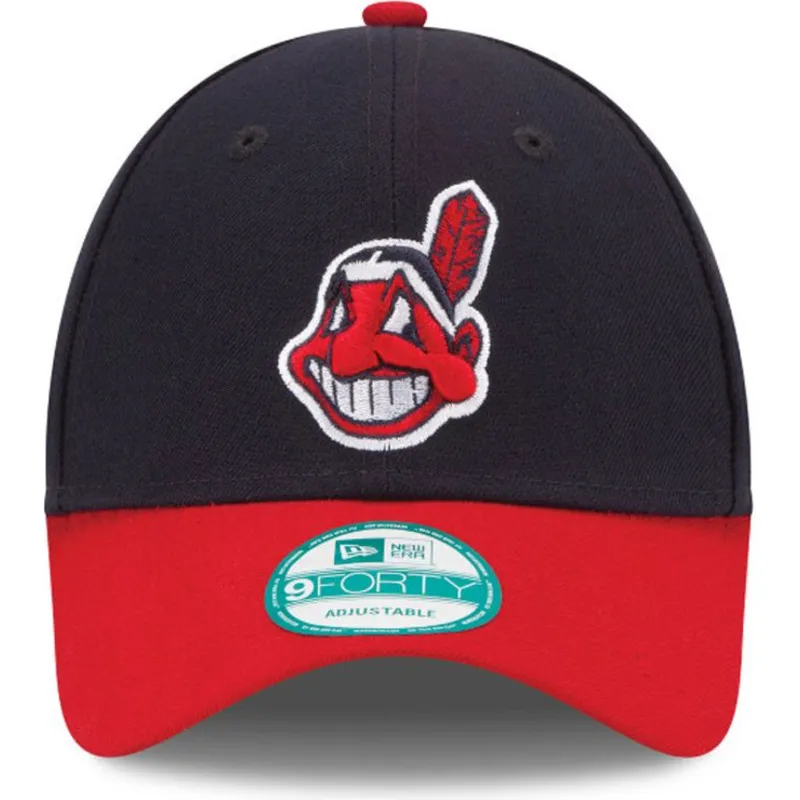 cepur-izliekta-melns-regulejams-9forty-the-league-no-cleveland-indians-mlb-no-new-era