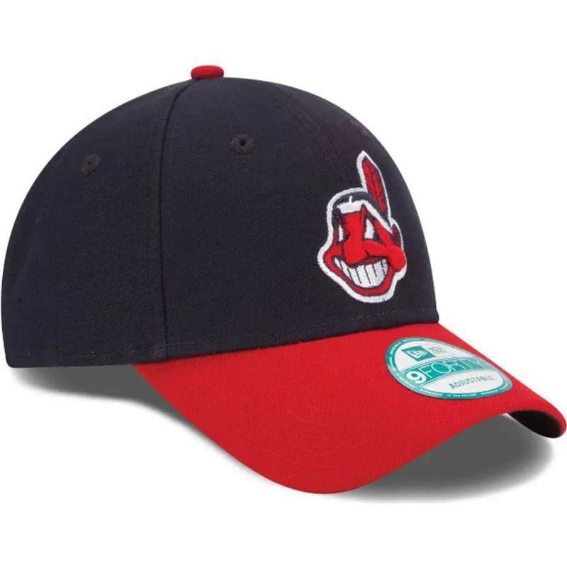 cepur-izliekta-melns-regulejams-9forty-the-league-no-cleveland-indians-mlb-no-new-era