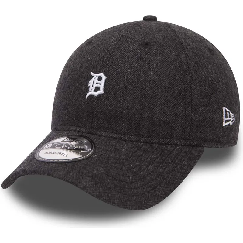 cepur-izliekta-melns-regulejams-9forty-herringbone-no-detroit-tigers-mlb-no-new-era