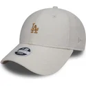 cepur-izliekta-balts-regulejams-bronce-9forty-melton-no-los-angeles-dodgers-mlb-no-new-era