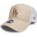 cepur-izliekta-truckeris-roza-snapback-bronce-9forty-essential-no-los-angeles-dodgers-mlb-no-new-era