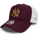 cepur-izliekta-truckeris-sarkans-snapback-oro-9forty-essential-no-new-york-yankees-mlb-no-new-era