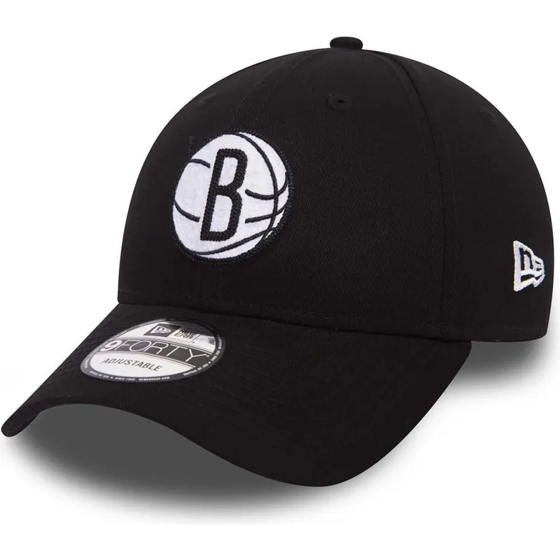 cepur-izliekta-melns-regulejams-9forty-felt-infill-no-brooklyn-nets-nba-no-new-era