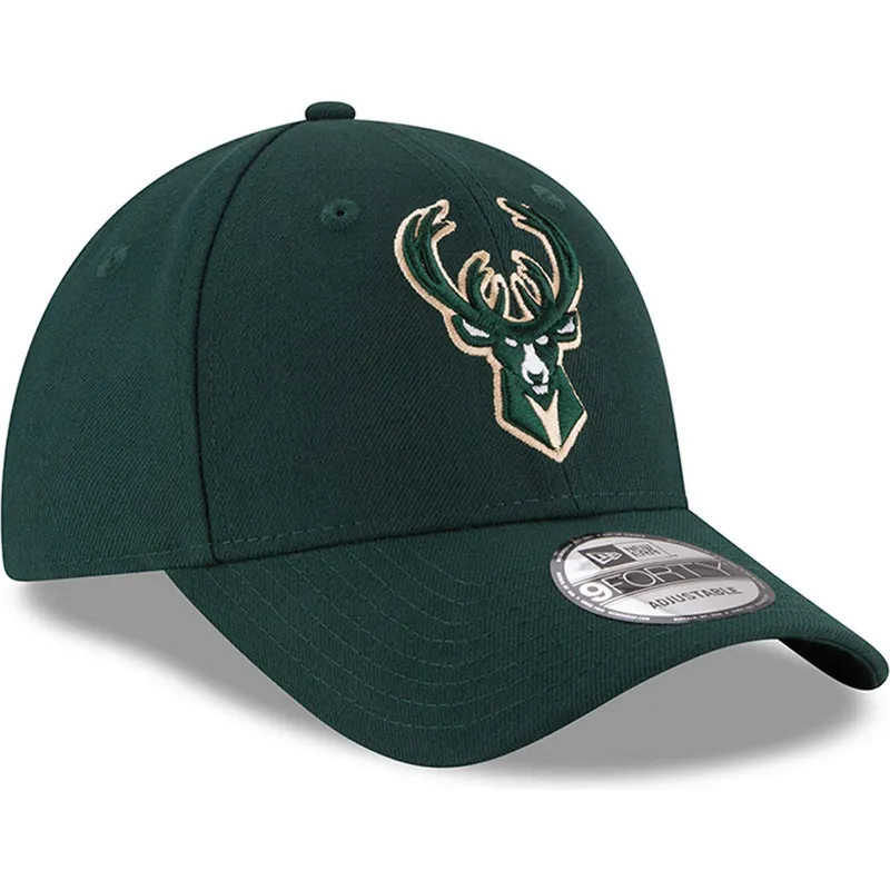 cepur-izliekta-zals-regulejams-9forty-the-league-no-milwaukee-bucks-nba-no-new-era