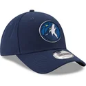 cepur-izliekta-tumsi-zils-regulejama-lente-9forty-the-league-no-minnesota-timberwolves-nba-no-new-era