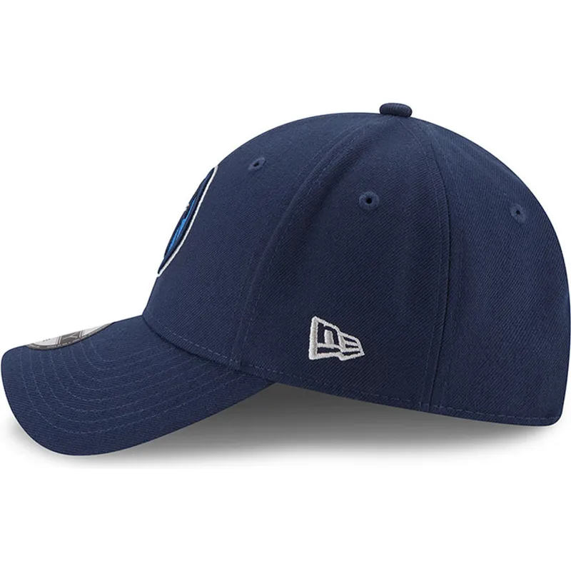 marineblaue-verstellbare-curved-cap-9forty-the-league-der-minnesota-timberwolves-nba-von-new-era