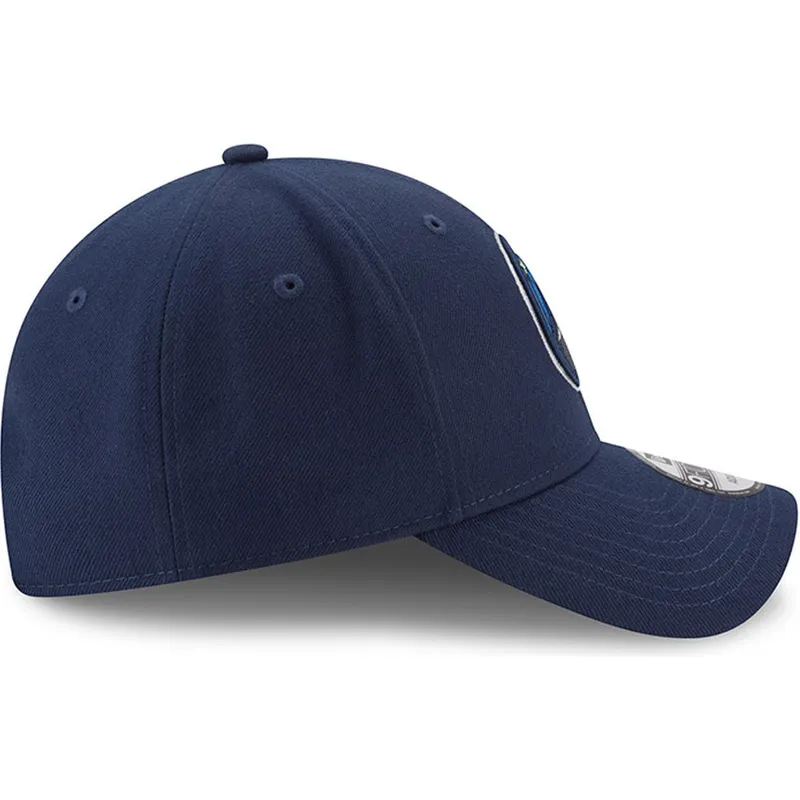 cap-izliekta-navy-blue-adjustable-strap-9forty-the-league-no-minnesota-timberwolves-nba-no-new-era