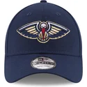 marineblaue-verstellbare-curved-cap-9forty-the-league-der-new-orleans-pelicans-nba-von-new-era
