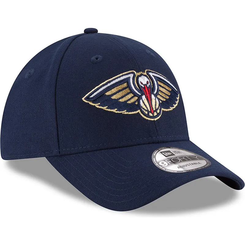 marineblaue-verstellbare-curved-cap-9forty-the-league-der-new-orleans-pelicans-nba-von-new-era