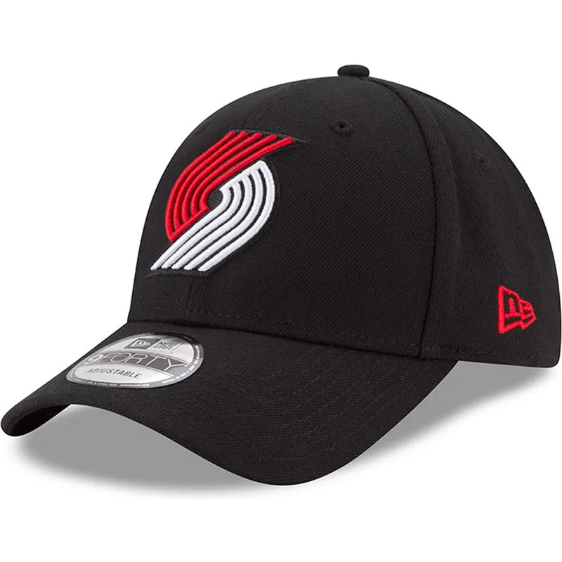 cap-izliekta-black-adjustable-strap-9forty-the-league-no-portland-trail-blazers-nba-no-new-era