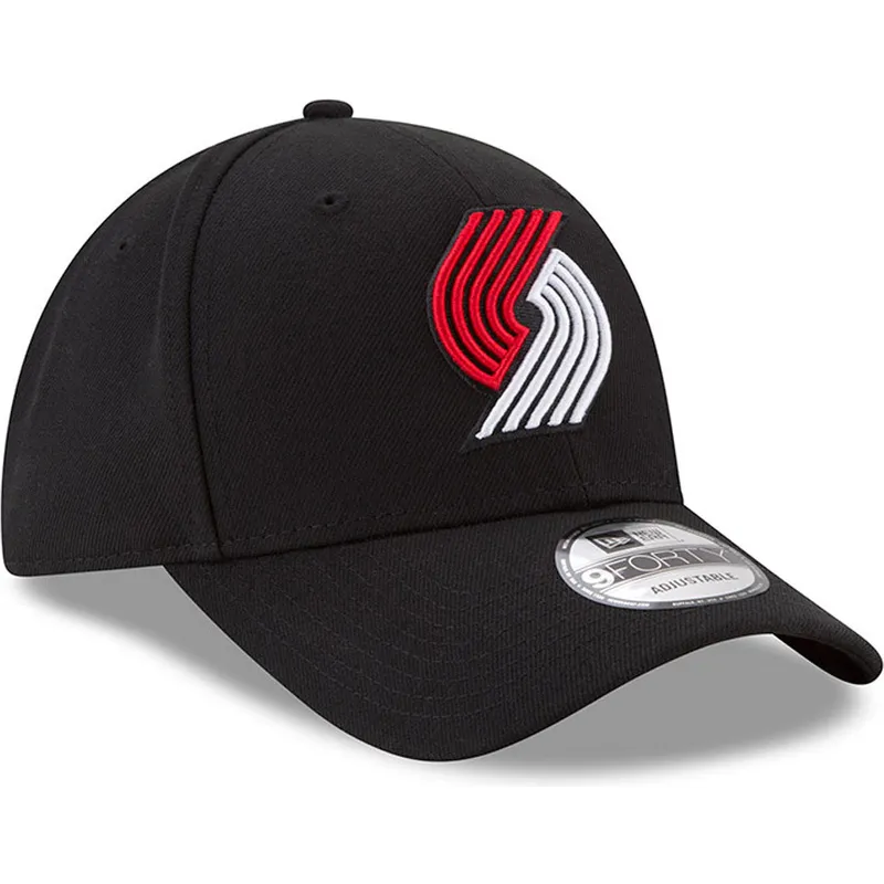 cepur-izliekta-melns-regulejama-lente-9forty-the-league-no-portland-trail-blazers-nba-no-new-era