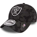 cepur-izliekta-melns-regulejams-9forty-night-time-reflective-no-las-vegas-raiders-nfl-no-new-era