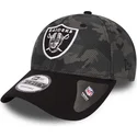 cepur-izliekta-maskesanas-regulejams-9forty-mesh-overlay-no-las-vegas-raiders-nfl-no-new-era