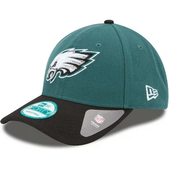 New Era Curved Brim 9FORTY The League Philadelphia Eagles NFL Green and Black Adjustable Cap