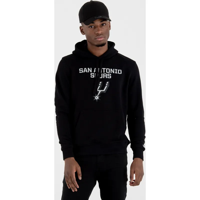 dzemperi-ar-kapuci-melns-pullover-hoody-no-san-antonio-spurs-nba-no-new-era