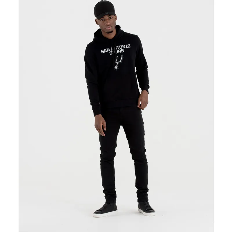 dzemperi-ar-kapuci-melns-pullover-hoody-no-san-antonio-spurs-nba-no-new-era