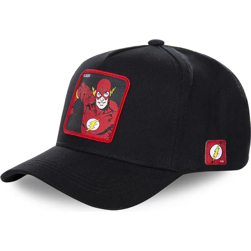 cepur-izliekta-melns-snapback-clasico-fla2-flash-dc-comics-no-capslab