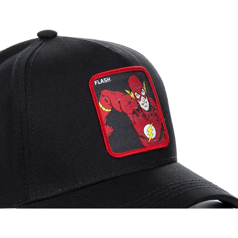 cepur-izliekta-melns-snapback-clasico-fla2-flash-dc-comics-no-capslab
